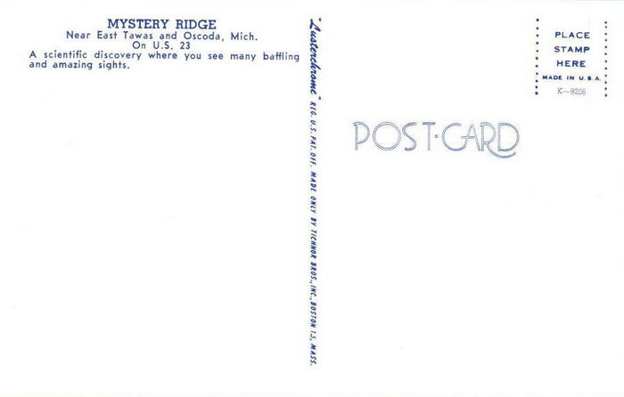 Mystery Ridge - Old Post Card